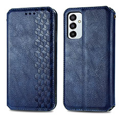 Funda de Cuero Cartera con Soporte Carcasa S01D para Samsung Galaxy F23 5G Azul