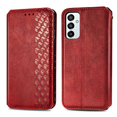 Funda de Cuero Cartera con Soporte Carcasa S01D para Samsung Galaxy F23 5G Rojo