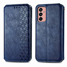 Funda de Cuero Cartera con Soporte Carcasa S01D para Samsung Galaxy M13 4G Azul