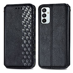 Funda de Cuero Cartera con Soporte Carcasa S01D para Samsung Galaxy M23 5G Negro