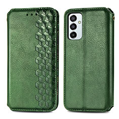 Funda de Cuero Cartera con Soporte Carcasa S01D para Samsung Galaxy M23 5G Verde