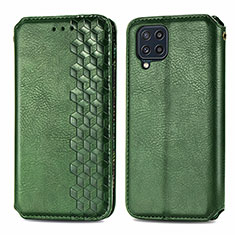 Funda de Cuero Cartera con Soporte Carcasa S01D para Samsung Galaxy M32 4G Verde