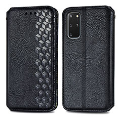 Funda de Cuero Cartera con Soporte Carcasa S01D para Samsung Galaxy S20 Plus 5G Negro