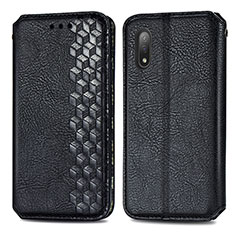 Funda de Cuero Cartera con Soporte Carcasa S01D para Sony Xperia Ace II SO-41B Negro