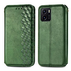 Funda de Cuero Cartera con Soporte Carcasa S01D para Vivo iQOO U5x Verde