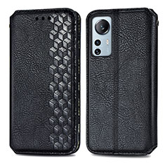 Funda de Cuero Cartera con Soporte Carcasa S01D para Xiaomi Mi 12 Lite 5G Negro