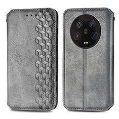 Funda de Cuero Cartera con Soporte Carcasa S01D para Xiaomi Mi 13 Ultra 5G Gris