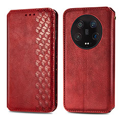 Funda de Cuero Cartera con Soporte Carcasa S01D para Xiaomi Mi 13 Ultra 5G Rojo