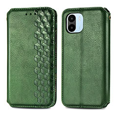 Funda de Cuero Cartera con Soporte Carcasa S01D para Xiaomi Poco C50 Verde