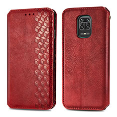 Funda de Cuero Cartera con Soporte Carcasa S01D para Xiaomi Poco M2 Pro Rojo