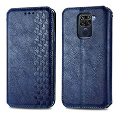 Funda de Cuero Cartera con Soporte Carcasa S01D para Xiaomi Redmi 10X 4G Azul