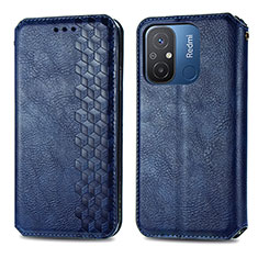 Funda de Cuero Cartera con Soporte Carcasa S01D para Xiaomi Redmi 11A 4G Azul