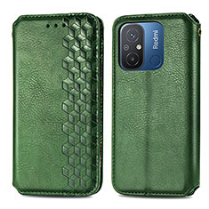 Funda de Cuero Cartera con Soporte Carcasa S01D para Xiaomi Redmi 11A 4G Verde