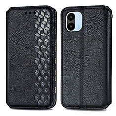 Funda de Cuero Cartera con Soporte Carcasa S01D para Xiaomi Redmi A1 Negro