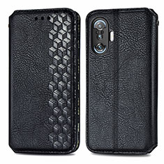 Funda de Cuero Cartera con Soporte Carcasa S01D para Xiaomi Redmi K40 Gaming 5G Negro