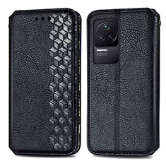 Funda de Cuero Cartera con Soporte Carcasa S01D para Xiaomi Redmi K50 5G Negro