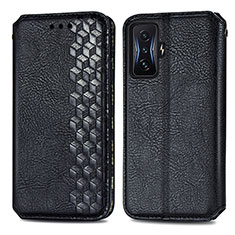 Funda de Cuero Cartera con Soporte Carcasa S01D para Xiaomi Redmi K50 Gaming AMG F1 5G Negro