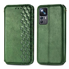 Funda de Cuero Cartera con Soporte Carcasa S01D para Xiaomi Redmi K50 Ultra 5G Verde