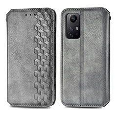 Funda de Cuero Cartera con Soporte Carcasa S01D para Xiaomi Redmi Note 12S Gris