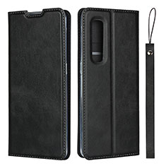 Funda de Cuero Cartera con Soporte Carcasa S02 para Oppo Find X2 Pro Negro