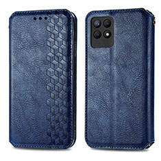 Funda de Cuero Cartera con Soporte Carcasa S02D para Realme 8i Azul