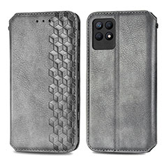 Funda de Cuero Cartera con Soporte Carcasa S02D para Realme 8i Gris