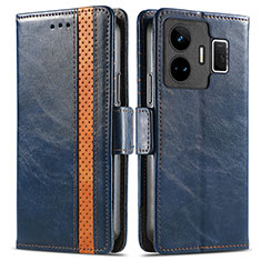 Funda de Cuero Cartera con Soporte Carcasa S02D para Realme GT Neo6 5G Azul