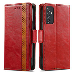 Funda de Cuero Cartera con Soporte Carcasa S02D para Samsung Galaxy F34 5G Rojo