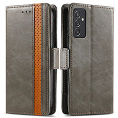 Funda de Cuero Cartera con Soporte Carcasa S02D para Samsung Galaxy Quantum4 5G Marron Claro