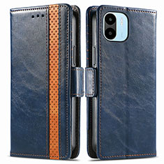 Funda de Cuero Cartera con Soporte Carcasa S02D para Xiaomi Redmi A2 Plus Azul