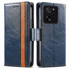 Funda de Cuero Cartera con Soporte Carcasa S02D para Xiaomi Redmi K60 Ultra 5G Azul