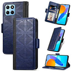 Funda de Cuero Cartera con Soporte Carcasa S03D para Huawei Honor 70 Lite 5G Azul