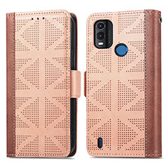 Funda de Cuero Cartera con Soporte Carcasa S03D para Nokia G11 Plus Marron Claro