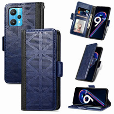 Funda de Cuero Cartera con Soporte Carcasa S03D para Realme 9 Pro 5G Azul