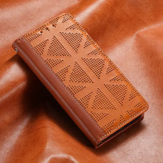 Funda de Cuero Cartera con Soporte Carcasa S03D para Samsung Galaxy S21 Plus 5G Marron