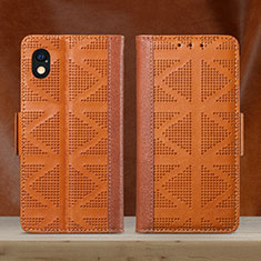 Funda de Cuero Cartera con Soporte Carcasa S03D para Sony Xperia Ace III Marron