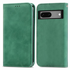 Funda de Cuero Cartera con Soporte Carcasa S04D para Google Pixel 7 5G Verde