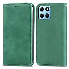 Funda de Cuero Cartera con Soporte Carcasa S04D para Huawei Honor 70 Lite 5G Verde