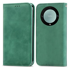 Funda de Cuero Cartera con Soporte Carcasa S04D para Huawei Honor Magic5 Lite 5G Verde