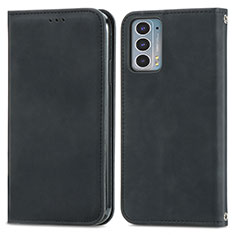 Funda de Cuero Cartera con Soporte Carcasa S04D para Motorola Moto Edge 20 5G Negro