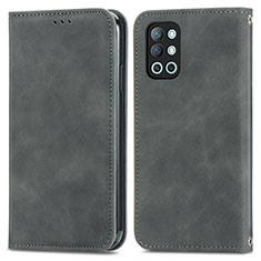 Funda de Cuero Cartera con Soporte Carcasa S04D para OnePlus 9R 5G Gris