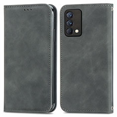 Funda de Cuero Cartera con Soporte Carcasa S04D para Realme GT Master 5G Gris