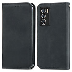 Funda de Cuero Cartera con Soporte Carcasa S04D para Realme GT Master Explorer 5G Negro