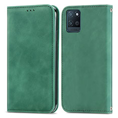 Funda de Cuero Cartera con Soporte Carcasa S04D para Realme V11 5G Verde