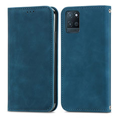 Funda de Cuero Cartera con Soporte Carcasa S04D para Realme V11s 5G Azul