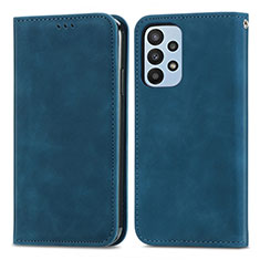 Funda de Cuero Cartera con Soporte Carcasa S04D para Samsung Galaxy A23 5G Azul