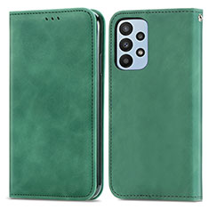 Funda de Cuero Cartera con Soporte Carcasa S04D para Samsung Galaxy A23 5G Verde