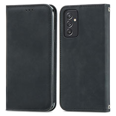 Funda de Cuero Cartera con Soporte Carcasa S04D para Samsung Galaxy A24 4G Negro