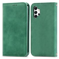 Funda de Cuero Cartera con Soporte Carcasa S04D para Samsung Galaxy A32 4G Verde