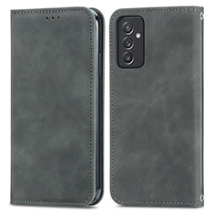 Funda de Cuero Cartera con Soporte Carcasa S04D para Samsung Galaxy A35 5G Gris